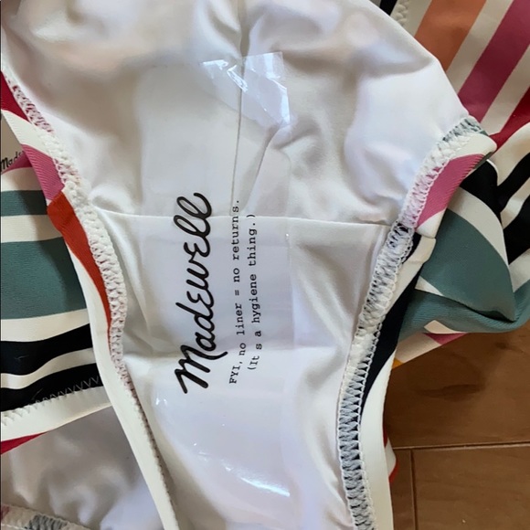 Madewell Tank One-Piece Swimsuit in Rainbow Stripe - Picture 6 of 8